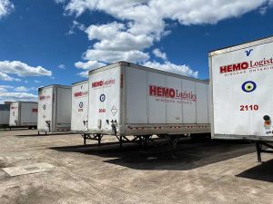 hemo logistics lineup of trailers